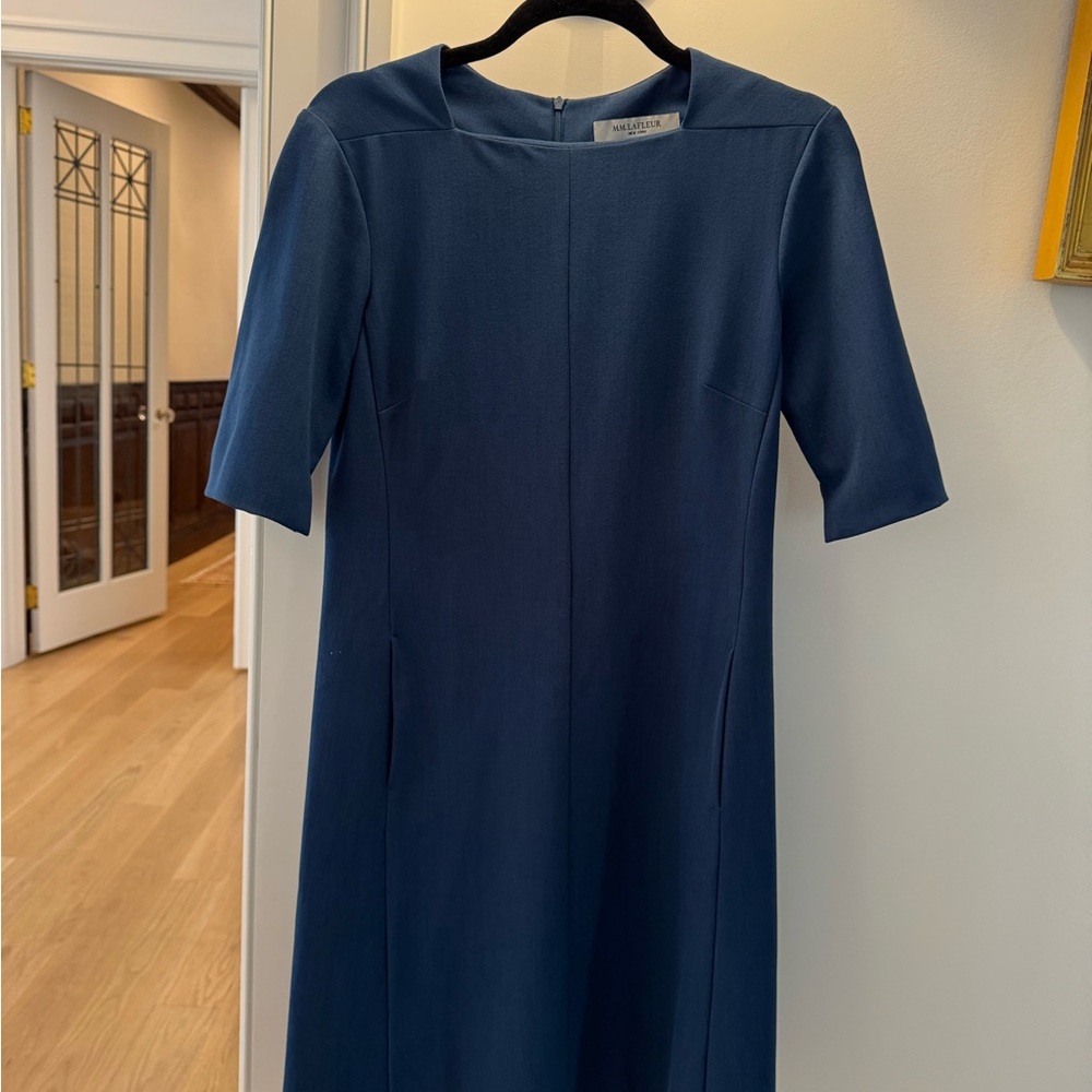 MM Lafleur Classic Blue Emily Dress